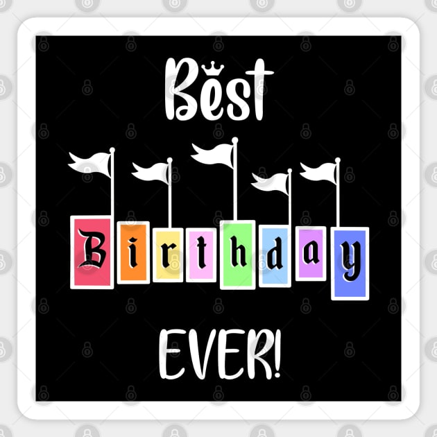 Best Birthday Pastel Rainbow Sticker by Mick-E-Mart